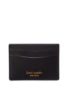 Kate Spade New York Morgan Saffiano Leather Card Holder In Black