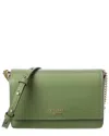 Kate Spade New York Morgan Saffiano Leather Flap Chain Wallet In Green