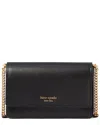 Kate Spade New York Morgan Saffiano Leather Flap Chain Wallet In Black