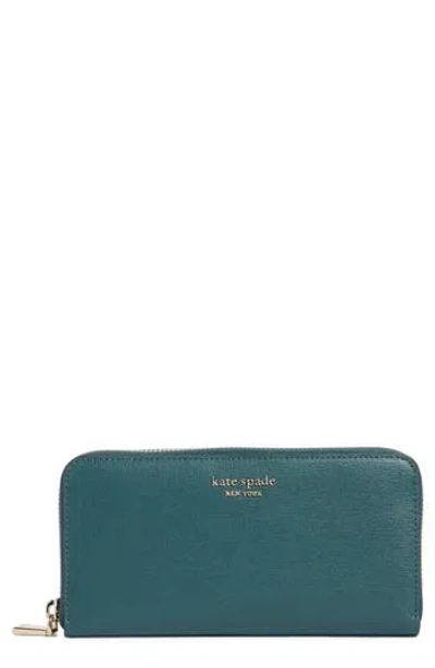 Kate Spade New York Morgan Saffiano Leather Wallet In Green