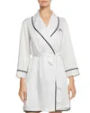 Kate Spade Long Sleeve Embroidered Robe In Off White