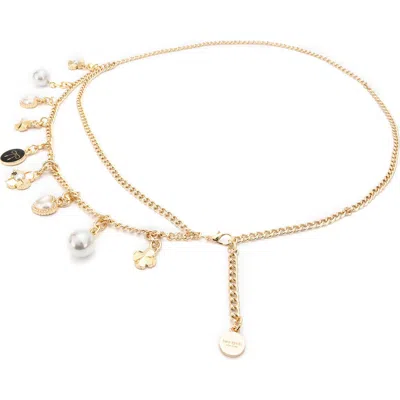 Kate Spade New York Multicharm Chain Belt In Gold