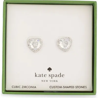Kate Spade New York My Love Pavé Cubic Zirconia Stud Earrings In Silver
