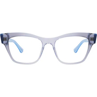 Kate Spade New York Myno 50mm Cat Eye Blue Light Blocking Reading Glasses