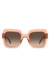 Kate Spade New York Naomis 52mm Gradient Square Sunglasses In Pink