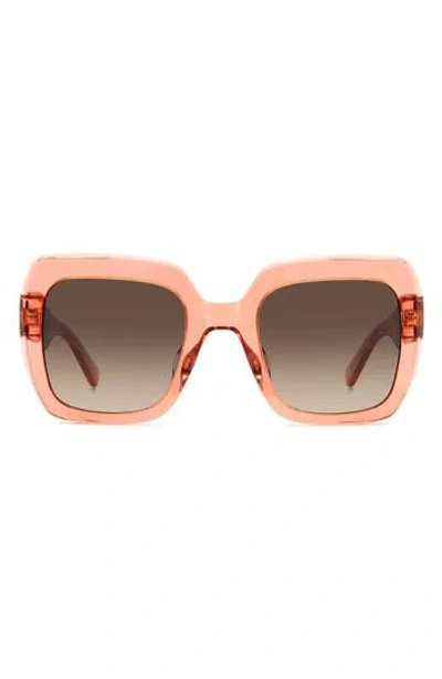 Kate Spade New York Naomis 52mm Gradient Square Sunglasses In Pink