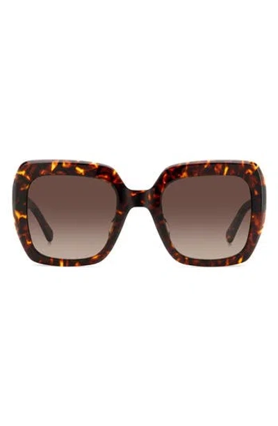 Kate Spade New York Naomis 52mm Gradient Square Sunglasses In Brown