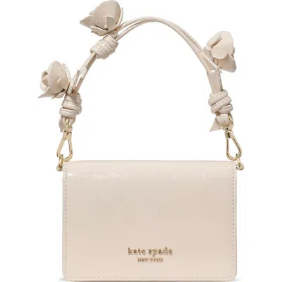 Kate Spade New York Natasha Crinkle Patent Leather Mini Bag In Brown