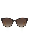 Kate Spade New York Nathalie 55mm Gradient Round Sunglasses In Black