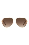 Kate Spade New York Navigator 53mm Aviator Sunglasses In Neutral