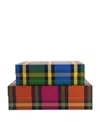 Kate Spade New York Nesting Boxes Duo In Grand Plaid Duo