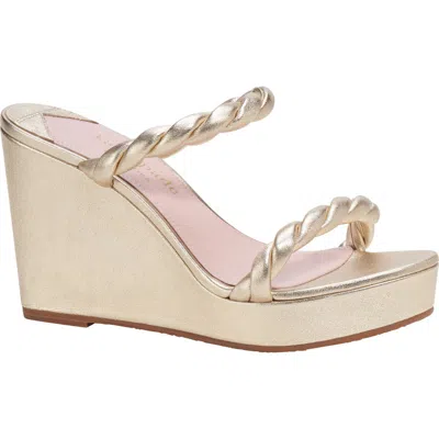 Kate Spade New York Nina Wedge Sandal In Gold