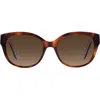Kate Spade New York Ninna 55mm Gradient Round Sunglasses