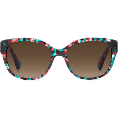 Kate Spade New York Ninna 55mm Gradient Round Sunglasses