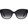 Kate Spade New York Ninna 55mm Gradient Round Sunglasses In Black