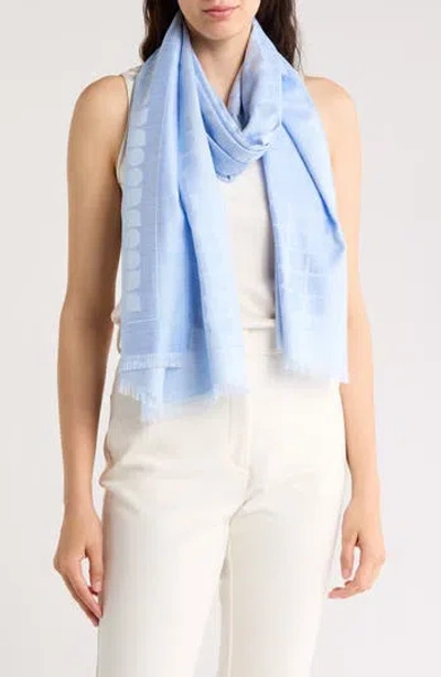 Kate Spade New York Noelle Jacquard Oblong Scarf In Blue