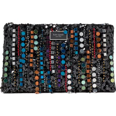 Kate Spade New York Nova Fringe Embellished Clutch In Multi