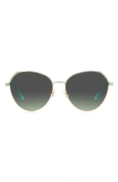 Kate Spade New York Octavia 59mm Gradient Round Sunglasses In Gray