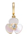Kate Spade New York One In A Million Mother Of Pearl Disco Pansy Charm In Gold