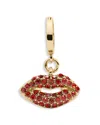 Kate Spade New York One In A Million Pave Lips Charm In Gold