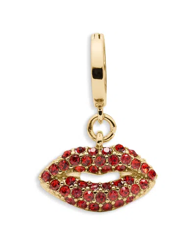 Kate Spade New York One In A Million Pave Lips Charm In Gold