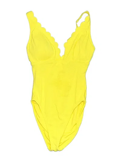 Pre-owned Kate Spade New York One Piece Swimsuit In Yellow