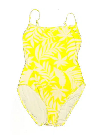 Pre-owned Kate Spade New York One Piece Swimsuit In Yellow