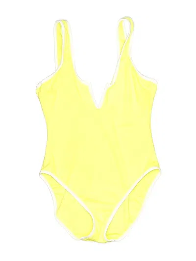 Pre-owned Kate Spade New York One Piece Swimsuit In Yellow
