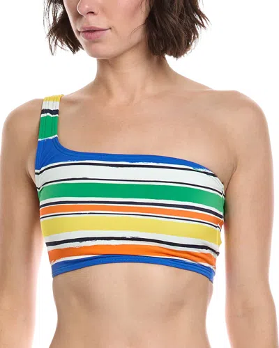 Kate Spade New York One-shoulder Bikini Top In Multi