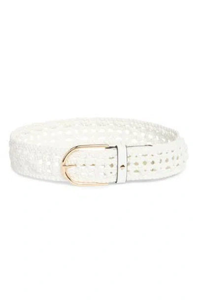 Kate Spade New York Open Weave Leather Belt