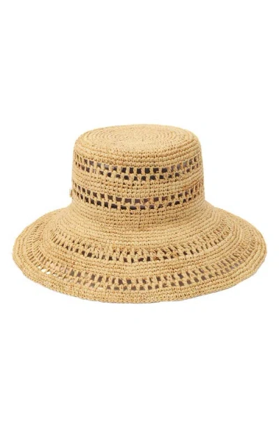 Kate Spade New York Open Weave Sun Hat In Brown