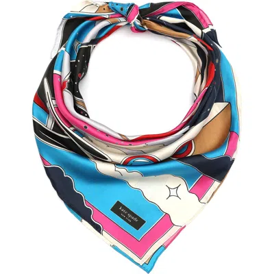 Kate Spade New York Outer Space Silk Square Scarf In Multi