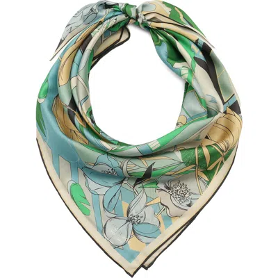 Kate Spade New York Overgrown City Silk Square Scarf In Multi