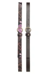 Kate Spade New York Pack Of 2 Assorted Belts In Brown