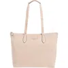Kate Spade New York Packable Tote With Zip Pouch In Warm Beige