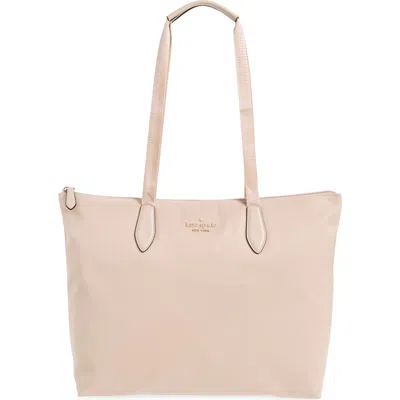 Kate Spade New York Packable Tote With Zip Pouch In Warm Beige