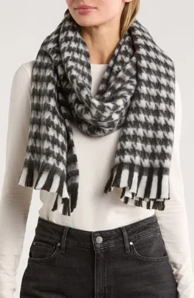 Kate Spade New York Painterly Houndstooth Yarn Dyed Scarf In Multi