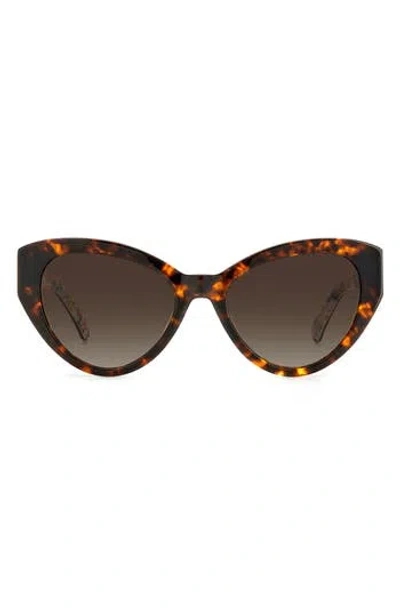 KATE SPADE KATE SPADE NEW YORK PAISLEIGH 55MM GRADIENT CAT EYE SUNGLASSES