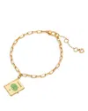 Kate Spade Gold-tone Out Of Office Passport Charm Bracelet In Gold