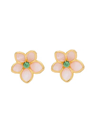 Kate Spade New York Pastel Petals Embellished Stud Earrings In Pink