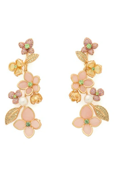 KATE SPADE KATE SPADE NEW YORK PASTEL PETALS LINEAR DROP EARRINGS