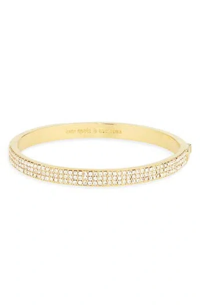 Kate Spade New York Pavé Crystal Hinge Bracelet In Gold