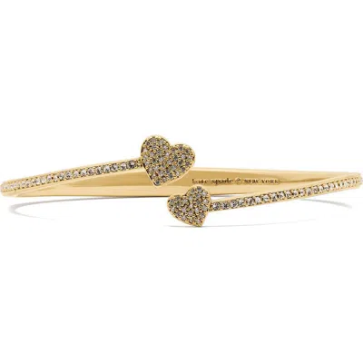 Kate Spade New York Yours Truly Pave Open Cuff Bracelet In Gold