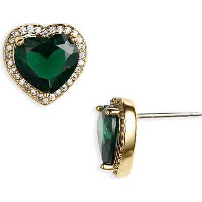 Kate Spade New York Pavé Heart Stud Earrings In Gold