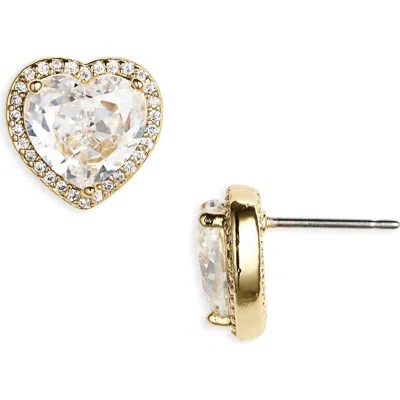 Kate Spade New York Pavé Heart Stud Earrings In Gold