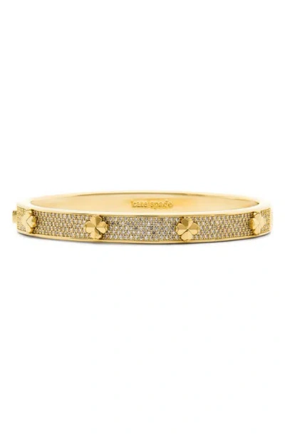 Kate Spade New York Pavé Hinge Bangle In Green