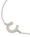 Shop Kate Spade New York Pave Horseshoe Bracelet In Silver