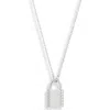 Kate Spade New York Pavé Lock Mini Pendant Necklace In Blue