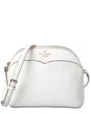 Kate Spade New York Payton Saffiano Leather Dome Crossbody In White