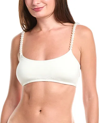 Kate Spade New York Pearl Strap Top In White